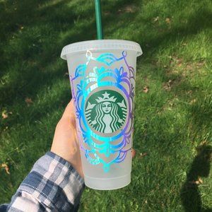 Starbucks Mandala Cold Cup With Lid and Straw
